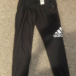 Adidas Black Sweatpants Tapered Joggers